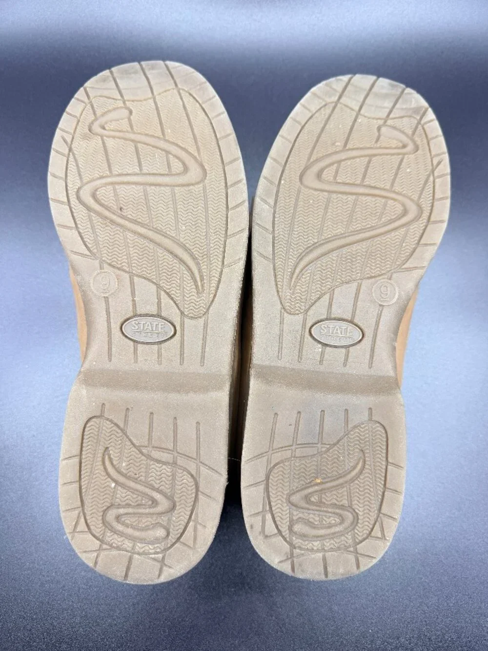 STATE STREET Tan Boat Shoe Leather Men's Size 9